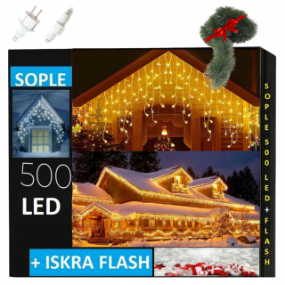 Vonkajšie vianočné osvetlenie - Svetelná clona Światłkowo cencúle 301 - 500 svetiel